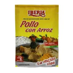 SOPA DE POLLO CON ARROZ IBERIA 65G