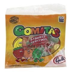 GOMITAS GULI ACIDAS SABORES SURTIDOS 90G