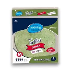 TORTILLAS CRUSTISSIMO 100% INTEGRALES DE ESPINACA DE 220G