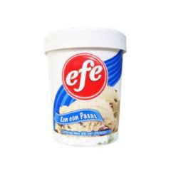 HELADO EFE FRENCH DE RON PASAS 920CC