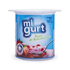 YOGUR DE FRESA BATIDO MIGURT 125G