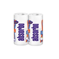 TOALLA ABSORBO BLANCO X 2 ROLLOS 140H