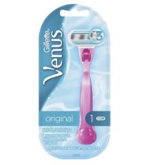 MAQUINA DE AFEITAR GILLETTE VENUS ORIGINAL RECARGABLE ROSA 1UN