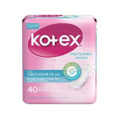 PROTECTORES DIARIOS KOTEX CON INDICADOR DE PH 40UN
