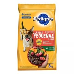 ALIMENTO PARA PERROS PEDIGREE ADULTOS RAZAS PEQUEÑAS 3KG