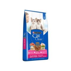 CAT CHOW PREBIO DE PESCADO, CARNE Y LECHE PARA GATITOS 500G