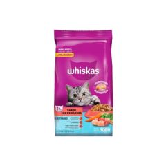 ALIMENTO PARA GATOS CASTRADOS WHISKAS MIX DE CARNES 500G