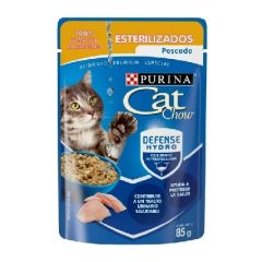 PURINA CAT CHOW CON PESCADO PARA GATOS CASTRADOS 85G